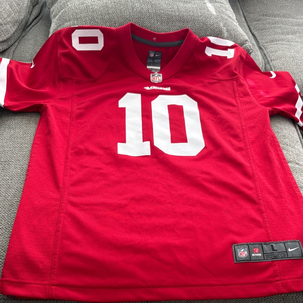 Nike Red and White NFL 49ers